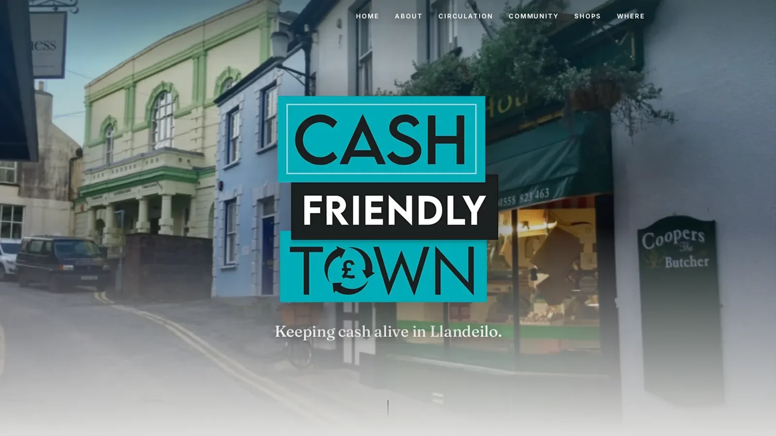Cash Friendly Town campaign website