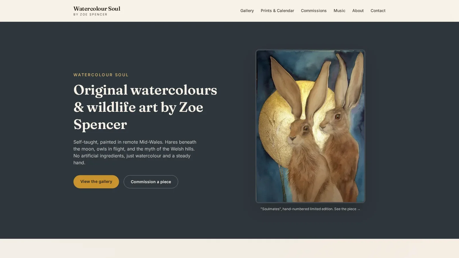 Watercolour Soul artist website